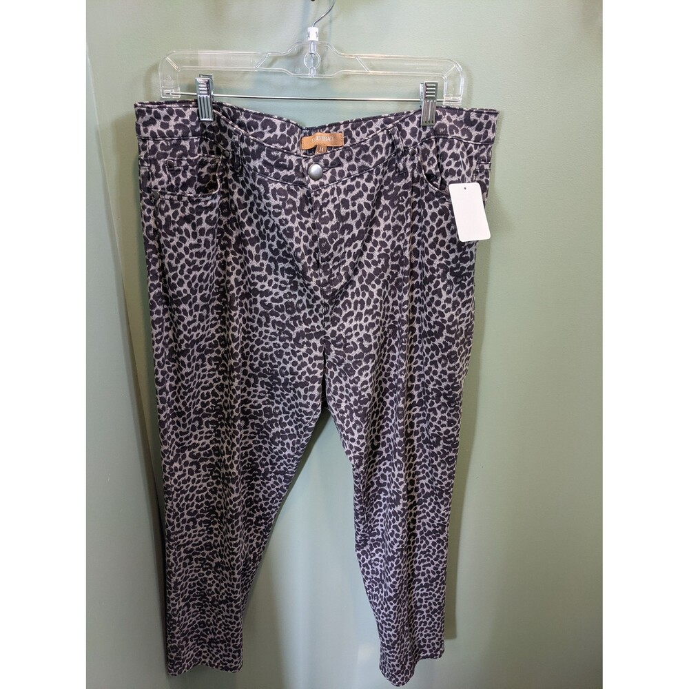 Ellen Tracy Leopard Print Pants- Size 14